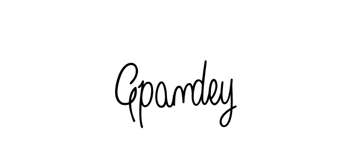 You should practise on your own different ways (Angelique-Rose-font-FFP) to write your name (Gpandey) in signature. don't let someone else do it for you. Gpandey signature style 5 images and pictures png
