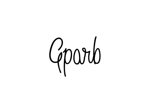Gparb stylish signature style. Best Handwritten Sign (Angelique-Rose-font-FFP) for my name. Handwritten Signature Collection Ideas for my name Gparb. Gparb signature style 5 images and pictures png