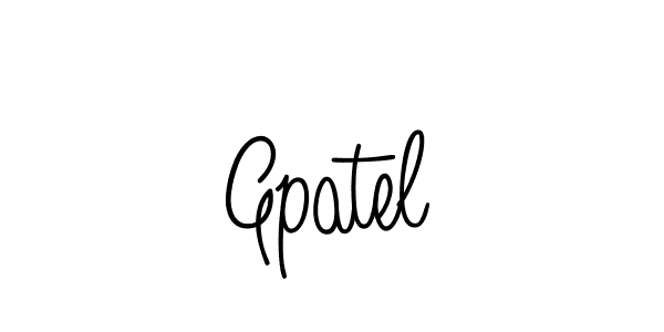 Create a beautiful signature design for name Gpatel. With this signature (Angelique-Rose-font-FFP) fonts, you can make a handwritten signature for free. Gpatel signature style 5 images and pictures png