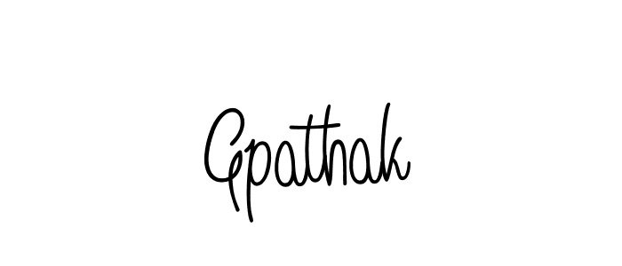 Design your own signature with our free online signature maker. With this signature software, you can create a handwritten (Angelique-Rose-font-FFP) signature for name Gpathak. Gpathak signature style 5 images and pictures png