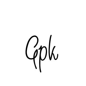 Gpk stylish signature style. Best Handwritten Sign (Angelique-Rose-font-FFP) for my name. Handwritten Signature Collection Ideas for my name Gpk. Gpk signature style 5 images and pictures png