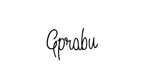 How to Draw Gprabu signature style? Angelique-Rose-font-FFP is a latest design signature styles for name Gprabu. Gprabu signature style 5 images and pictures png