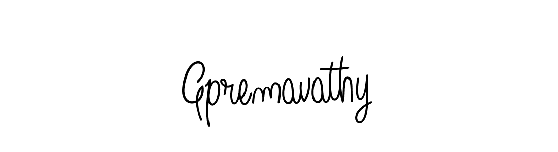 The best way (Angelique-Rose-font-FFP) to make a short signature is to pick only two or three words in your name. The name Gpremavathy include a total of six letters. For converting this name. Gpremavathy signature style 5 images and pictures png