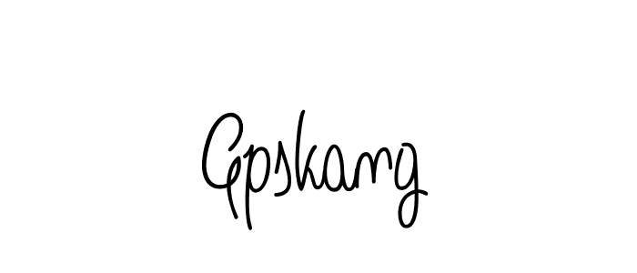 Gpskang stylish signature style. Best Handwritten Sign (Angelique-Rose-font-FFP) for my name. Handwritten Signature Collection Ideas for my name Gpskang. Gpskang signature style 5 images and pictures png