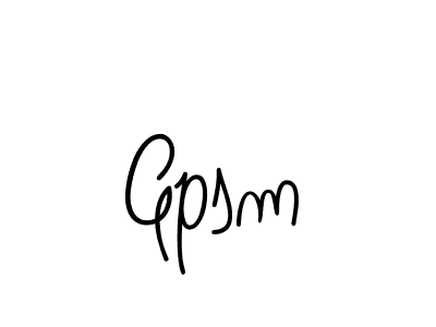 Gpsm stylish signature style. Best Handwritten Sign (Angelique-Rose-font-FFP) for my name. Handwritten Signature Collection Ideas for my name Gpsm. Gpsm signature style 5 images and pictures png