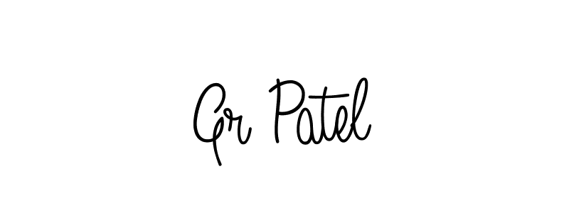 How to Draw Gr Patel signature style? Angelique-Rose-font-FFP is a latest design signature styles for name Gr Patel. Gr Patel signature style 5 images and pictures png