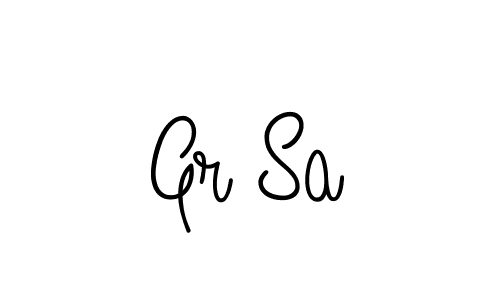 Use a signature maker to create a handwritten signature online. With this signature software, you can design (Angelique-Rose-font-FFP) your own signature for name Gr Sa. Gr Sa signature style 5 images and pictures png