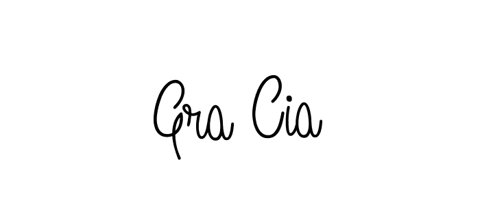 Gra Cia stylish signature style. Best Handwritten Sign (Angelique-Rose-font-FFP) for my name. Handwritten Signature Collection Ideas for my name Gra Cia. Gra Cia signature style 5 images and pictures png