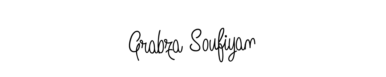 How to make Grabza Soufiyan name signature. Use Angelique-Rose-font-FFP style for creating short signs online. This is the latest handwritten sign. Grabza Soufiyan signature style 5 images and pictures png