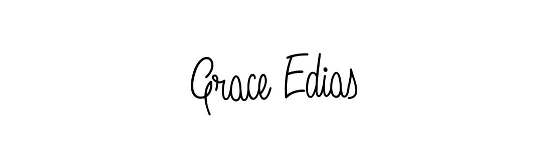 You should practise on your own different ways (Angelique-Rose-font-FFP) to write your name (Grace Edias) in signature. don't let someone else do it for you. Grace Edias signature style 5 images and pictures png