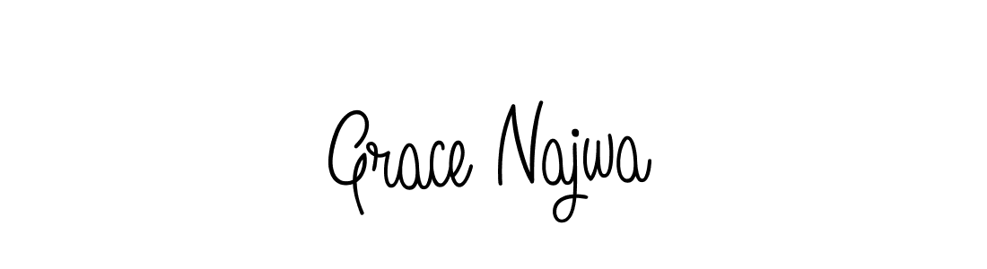 Make a beautiful signature design for name Grace Najwa. With this signature (Angelique-Rose-font-FFP) style, you can create a handwritten signature for free. Grace Najwa signature style 5 images and pictures png