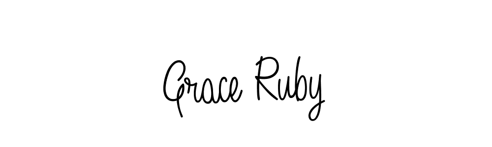 Grace Ruby stylish signature style. Best Handwritten Sign (Angelique-Rose-font-FFP) for my name. Handwritten Signature Collection Ideas for my name Grace Ruby. Grace Ruby signature style 5 images and pictures png