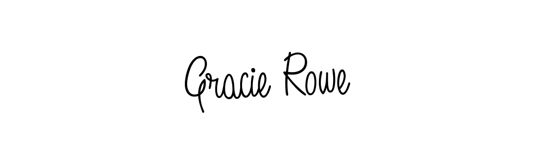 Make a beautiful signature design for name Gracie Rowe. With this signature (Angelique-Rose-font-FFP) style, you can create a handwritten signature for free. Gracie Rowe signature style 5 images and pictures png