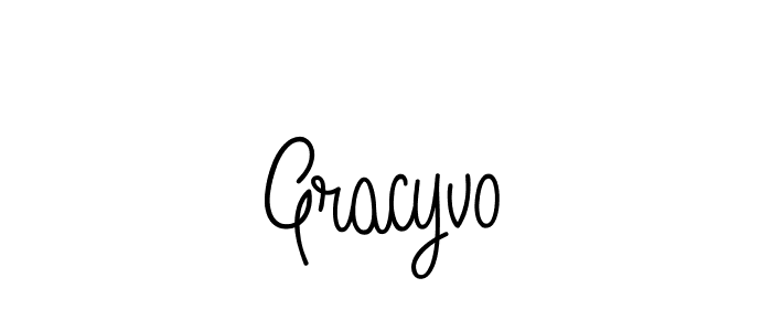 You should practise on your own different ways (Angelique-Rose-font-FFP) to write your name (Gracyvo) in signature. don't let someone else do it for you. Gracyvo signature style 5 images and pictures png