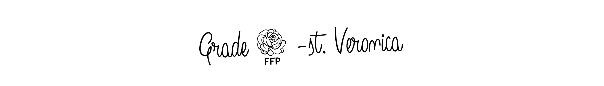 Similarly Angelique-Rose-font-FFP is the best handwritten signature design. Signature creator online .You can use it as an online autograph creator for name Grade 3 -st. Veronica. Grade 3 -st. Veronica signature style 5 images and pictures png