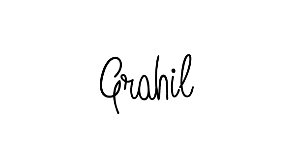 Design your own signature with our free online signature maker. With this signature software, you can create a handwritten (Angelique-Rose-font-FFP) signature for name Grahil. Grahil signature style 5 images and pictures png