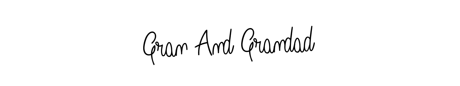 You can use this online signature creator to create a handwritten signature for the name Gran And Grandad. This is the best online autograph maker. Gran And Grandad signature style 5 images and pictures png