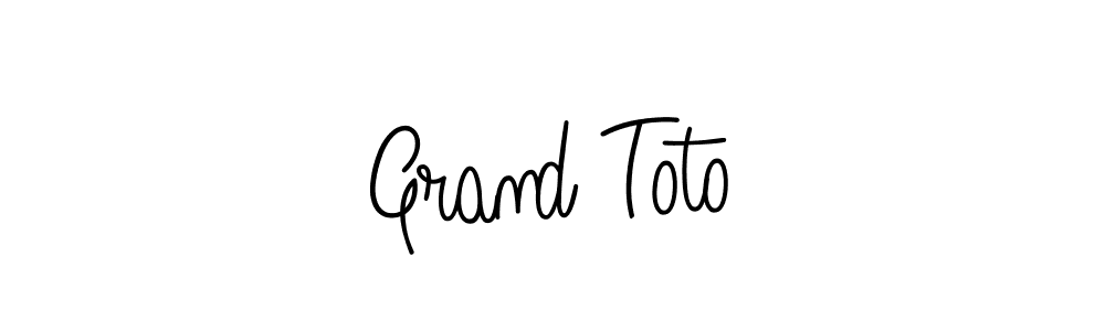 Make a beautiful signature design for name Grand Toto. With this signature (Angelique-Rose-font-FFP) style, you can create a handwritten signature for free. Grand Toto signature style 5 images and pictures png