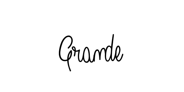 Also we have Grande name is the best signature style. Create professional handwritten signature collection using Angelique-Rose-font-FFP autograph style. Grande signature style 5 images and pictures png