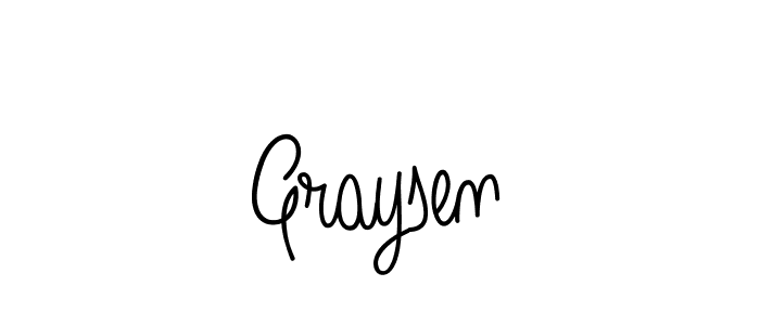 Create a beautiful signature design for name Graysen. With this signature (Angelique-Rose-font-FFP) fonts, you can make a handwritten signature for free. Graysen signature style 5 images and pictures png