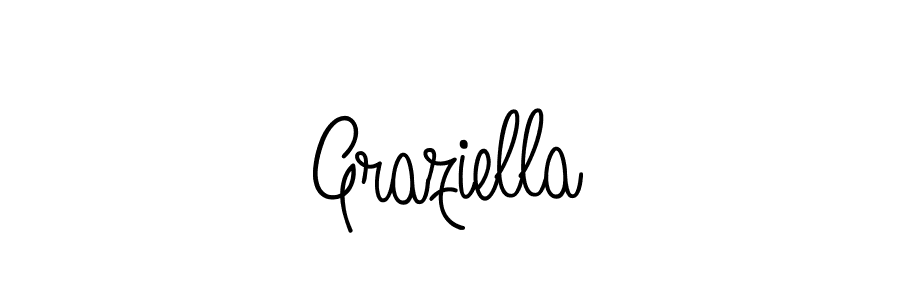 Graziella stylish signature style. Best Handwritten Sign (Angelique-Rose-font-FFP) for my name. Handwritten Signature Collection Ideas for my name Graziella. Graziella signature style 5 images and pictures png