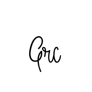 The best way (Angelique-Rose-font-FFP) to make a short signature is to pick only two or three words in your name. The name Grc include a total of six letters. For converting this name. Grc signature style 5 images and pictures png