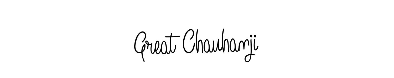 Here are the top 10 professional signature styles for the name Great Chauhanji. These are the best autograph styles you can use for your name. Great Chauhanji signature style 5 images and pictures png