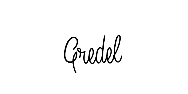 How to make Gredel name signature. Use Angelique-Rose-font-FFP style for creating short signs online. This is the latest handwritten sign. Gredel signature style 5 images and pictures png