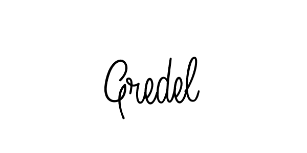Use a signature maker to create a handwritten signature online. With this signature software, you can design (Angelique-Rose-font-FFP) your own signature for name Gredel. Gredel signature style 5 images and pictures png
