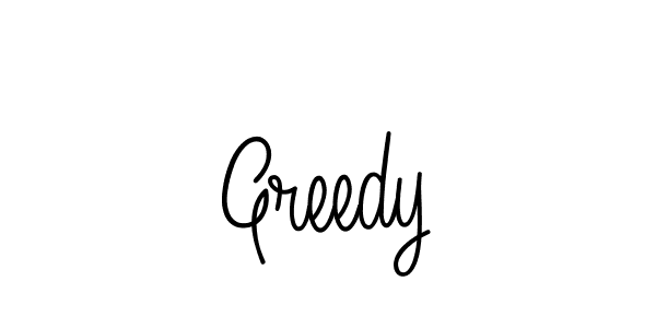 How to make Greedy name signature. Use Angelique-Rose-font-FFP style for creating short signs online. This is the latest handwritten sign. Greedy signature style 5 images and pictures png