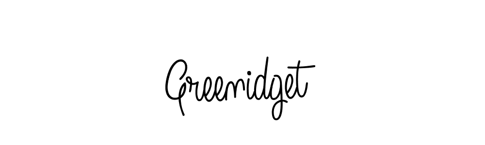 Design your own signature with our free online signature maker. With this signature software, you can create a handwritten (Angelique-Rose-font-FFP) signature for name Greenidget. Greenidget signature style 5 images and pictures png