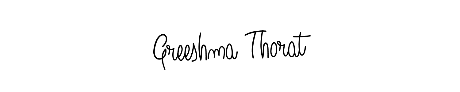 Similarly Angelique-Rose-font-FFP is the best handwritten signature design. Signature creator online .You can use it as an online autograph creator for name Greeshma Thorat. Greeshma Thorat signature style 5 images and pictures png