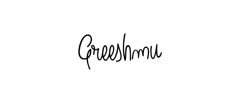 It looks lik you need a new signature style for name Greeshmu. Design unique handwritten (Angelique-Rose-font-FFP) signature with our free signature maker in just a few clicks. Greeshmu signature style 5 images and pictures png