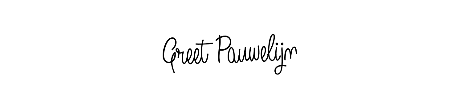 Also we have Greet Pauwelijn name is the best signature style. Create professional handwritten signature collection using Angelique-Rose-font-FFP autograph style. Greet Pauwelijn signature style 5 images and pictures png