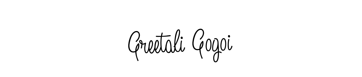Angelique-Rose-font-FFP is a professional signature style that is perfect for those who want to add a touch of class to their signature. It is also a great choice for those who want to make their signature more unique. Get Greetali Gogoi name to fancy signature for free. Greetali Gogoi signature style 5 images and pictures png
