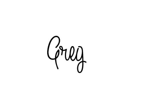 Create a beautiful signature design for name Greg . With this signature (Angelique-Rose-font-FFP) fonts, you can make a handwritten signature for free. Greg  signature style 5 images and pictures png