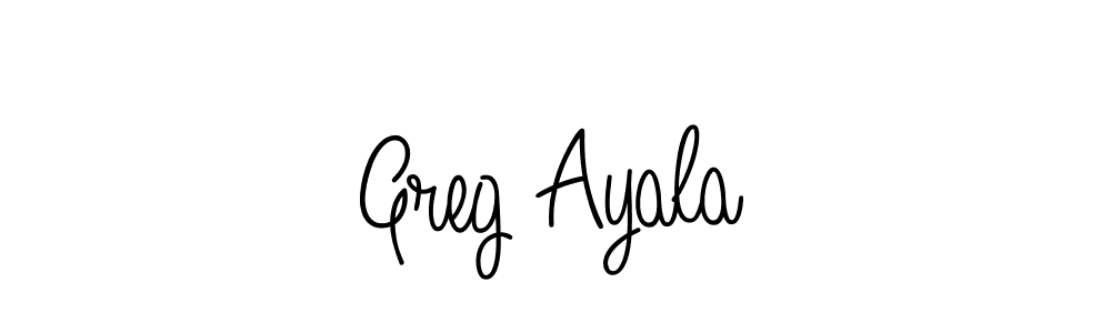 How to make Greg Ayala name signature. Use Angelique-Rose-font-FFP style for creating short signs online. This is the latest handwritten sign. Greg Ayala signature style 5 images and pictures png