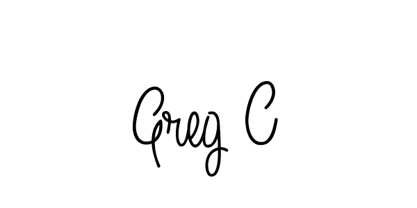 How to Draw Greg C signature style? Angelique-Rose-font-FFP is a latest design signature styles for name Greg C. Greg C signature style 5 images and pictures png