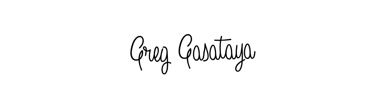 Design your own signature with our free online signature maker. With this signature software, you can create a handwritten (Angelique-Rose-font-FFP) signature for name Greg Gasataya. Greg Gasataya signature style 5 images and pictures png