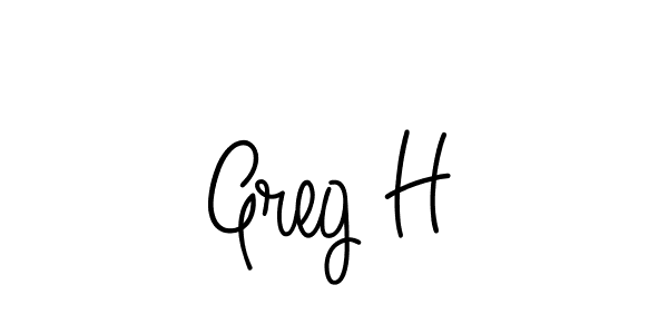 Greg H stylish signature style. Best Handwritten Sign (Angelique-Rose-font-FFP) for my name. Handwritten Signature Collection Ideas for my name Greg H. Greg H signature style 5 images and pictures png