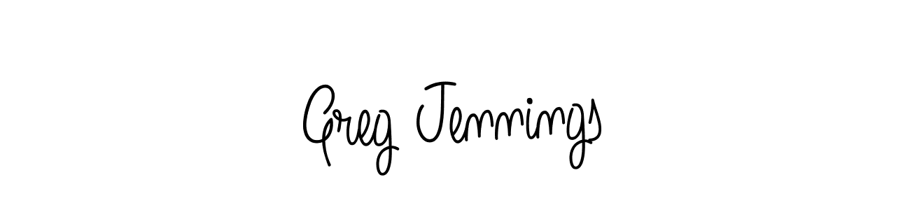Make a beautiful signature design for name Greg Jennings. With this signature (Angelique-Rose-font-FFP) style, you can create a handwritten signature for free. Greg Jennings signature style 5 images and pictures png