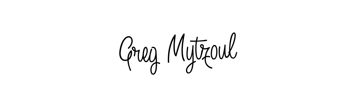 Use a signature maker to create a handwritten signature online. With this signature software, you can design (Angelique-Rose-font-FFP) your own signature for name Greg Mytzoul. Greg Mytzoul signature style 5 images and pictures png