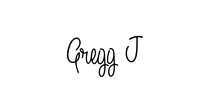 if you are searching for the best signature style for your name Gregg J. so please give up your signature search. here we have designed multiple signature styles  using Angelique-Rose-font-FFP. Gregg J signature style 5 images and pictures png