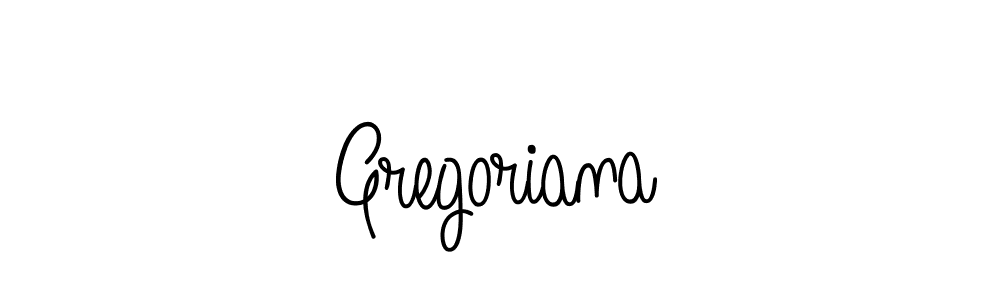 Make a beautiful signature design for name Gregoriana. With this signature (Angelique-Rose-font-FFP) style, you can create a handwritten signature for free. Gregoriana signature style 5 images and pictures png