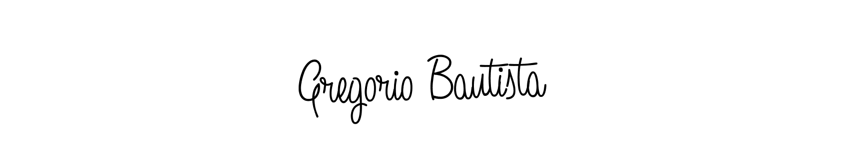 Design your own signature with our free online signature maker. With this signature software, you can create a handwritten (Angelique-Rose-font-FFP) signature for name Gregorio Bautista. Gregorio Bautista signature style 5 images and pictures png