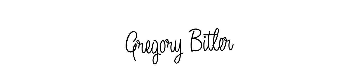 Make a beautiful signature design for name Gregory Bitler. With this signature (Angelique-Rose-font-FFP) style, you can create a handwritten signature for free. Gregory Bitler signature style 5 images and pictures png