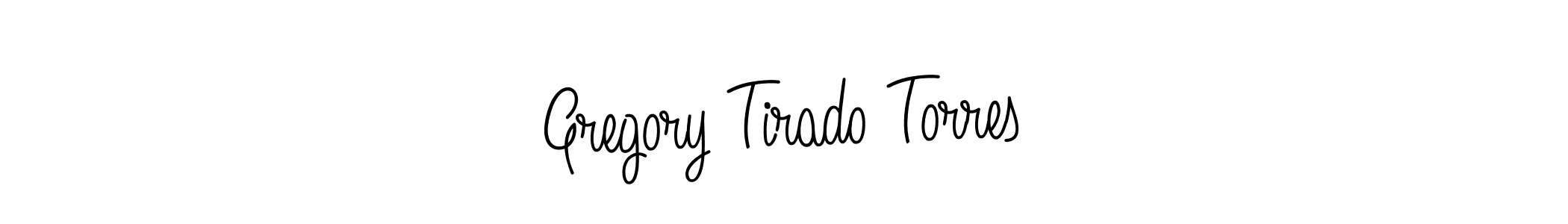 Make a beautiful signature design for name Gregory Tirado Torres. With this signature (Angelique-Rose-font-FFP) style, you can create a handwritten signature for free. Gregory Tirado Torres signature style 5 images and pictures png