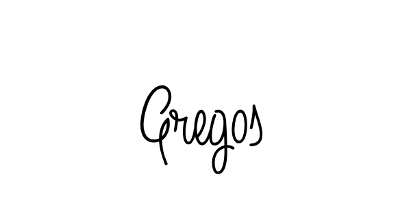 Design your own signature with our free online signature maker. With this signature software, you can create a handwritten (Angelique-Rose-font-FFP) signature for name Gregos. Gregos signature style 5 images and pictures png