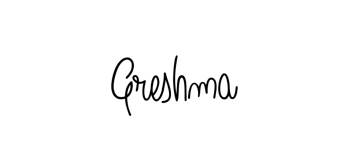 Best and Professional Signature Style for Greshma. Angelique-Rose-font-FFP Best Signature Style Collection. Greshma signature style 5 images and pictures png