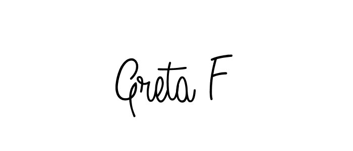 Angelique-Rose-font-FFP is a professional signature style that is perfect for those who want to add a touch of class to their signature. It is also a great choice for those who want to make their signature more unique. Get Greta F name to fancy signature for free. Greta F signature style 5 images and pictures png